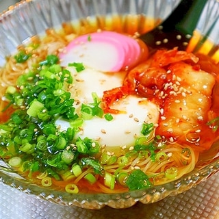 豆腐ぶっかけ素麺＊冷麺風